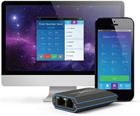 magicJack, New 2023 VOIP Phone Adapter, Portable Home and On-The-Go Digital Service. Unlimited Calls to US and Canada. NO Monthly Bill | Featuring magicIN™ magicOUT™ Service